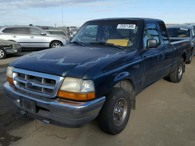 1FTYR14U4WPB41584 - 1998 FORD RANGER SUP GREEN photo 2