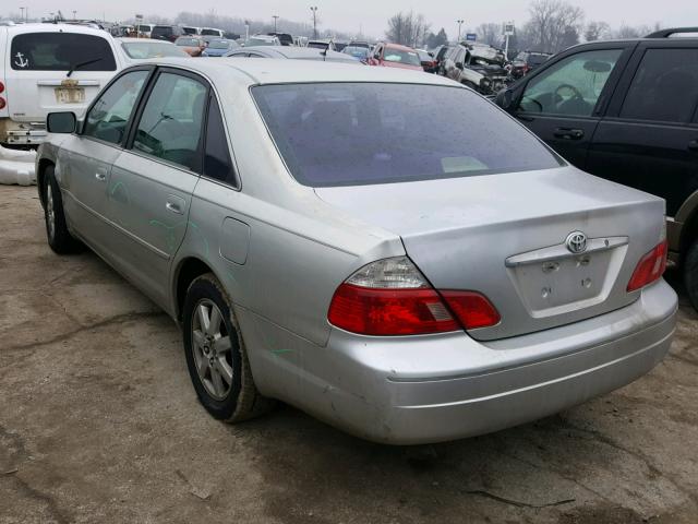 4T1BF28B23U292400 - 2003 TOYOTA AVALON XL SILVER photo 3