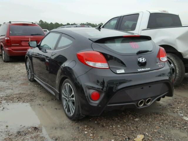 KMHTC6AE5GU294043 - 2016 HYUNDAI VELOSTER T BLACK photo 3