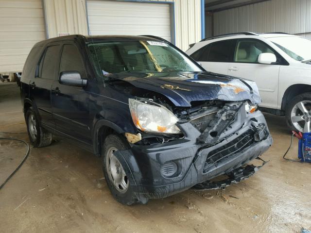 JHLRD685X6C004971 - 2006 HONDA CR-V LX BLUE photo 1