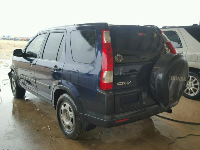 JHLRD685X6C004971 - 2006 HONDA CR-V LX BLUE photo 3