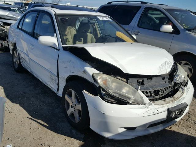 2HGES26704H545229 - 2004 HONDA CIVIC EX WHITE photo 1