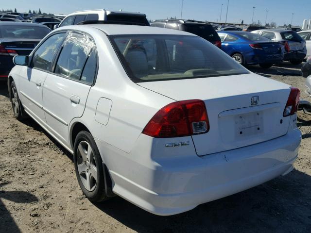 2HGES26704H545229 - 2004 HONDA CIVIC EX WHITE photo 3