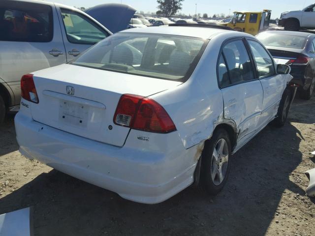 2HGES26704H545229 - 2004 HONDA CIVIC EX WHITE photo 4