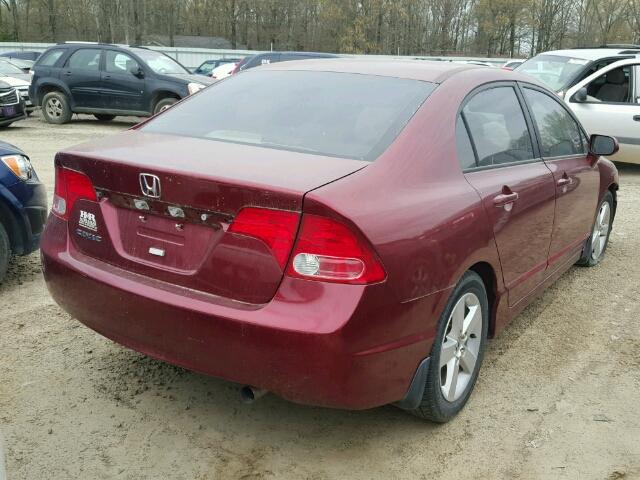 1HGFA16846L046658 - 2006 HONDA CIVIC EX 栗色 照片 4