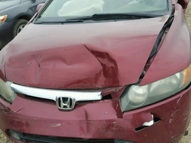 1HGFA16846L046658 - 2006 HONDA CIVIC EX MAROON photo 9