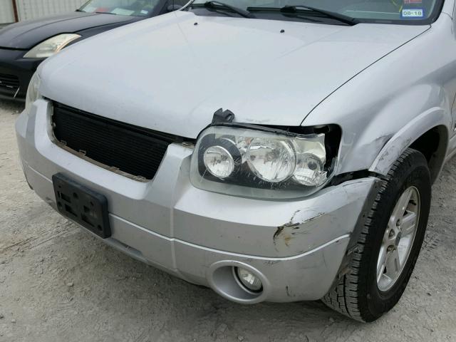 1FMCU49H77KA75564 - 2007 FORD ESCAPE HEV SILVER photo 9