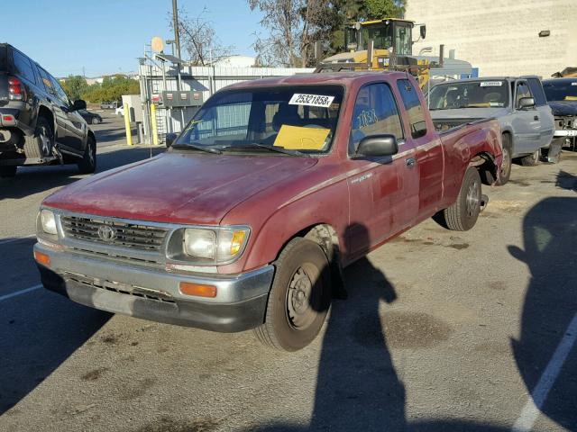 4TAVN52N3TZ104300 - 1996 TOYOTA TACOMA XTR RED photo 2