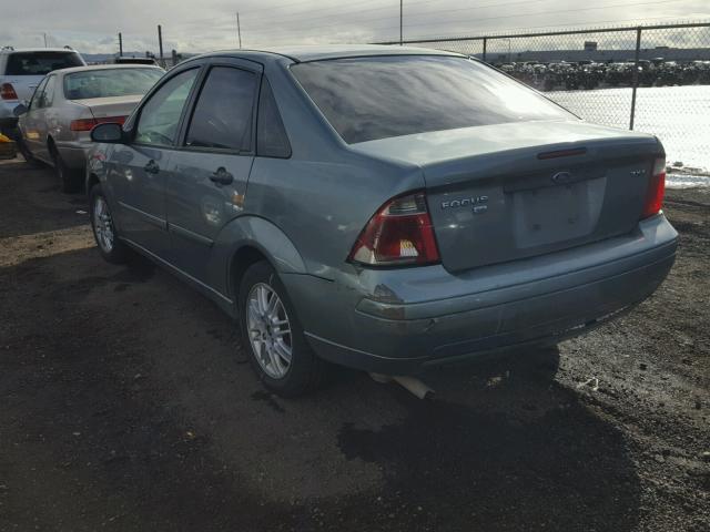 1FAHP34N96W109588 - 2006 FORD FOCUS ZX4 GREEN photo 3