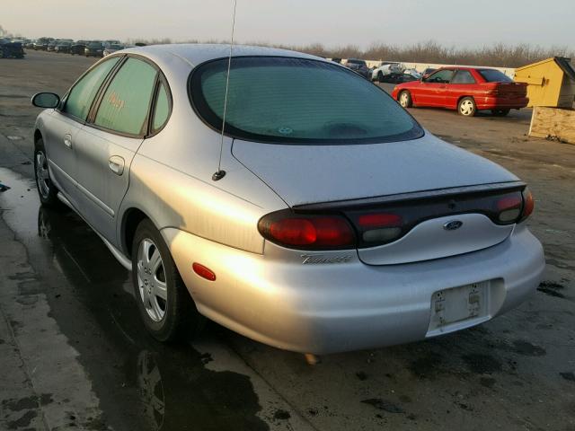 1FAFP52U8WG110254 - 1998 FORD TAURUS LX SILVER photo 3