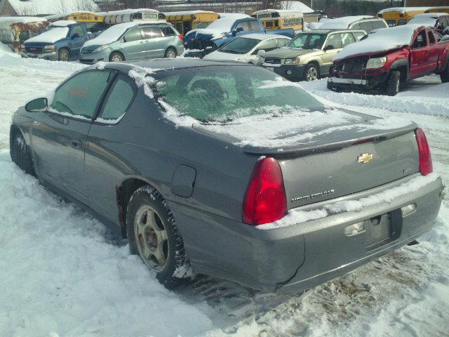 2G1WJ15KX79255688 - 2007 CHEVROLET MONTE CARL GRAY photo 3