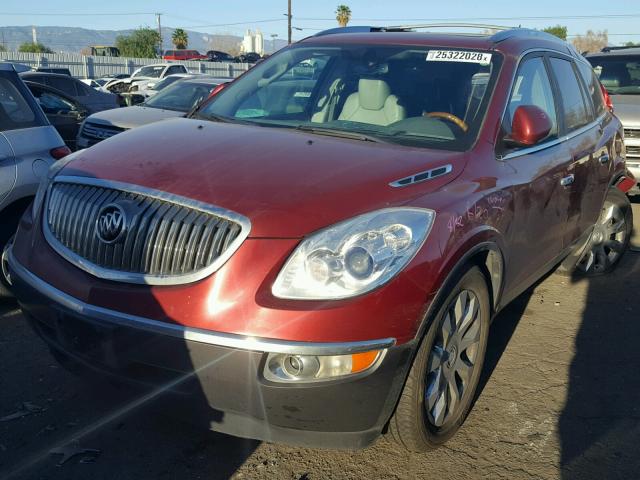 5GALVCED0AJ143104 - 2010 BUICK ENCLAVE CX RED photo 2