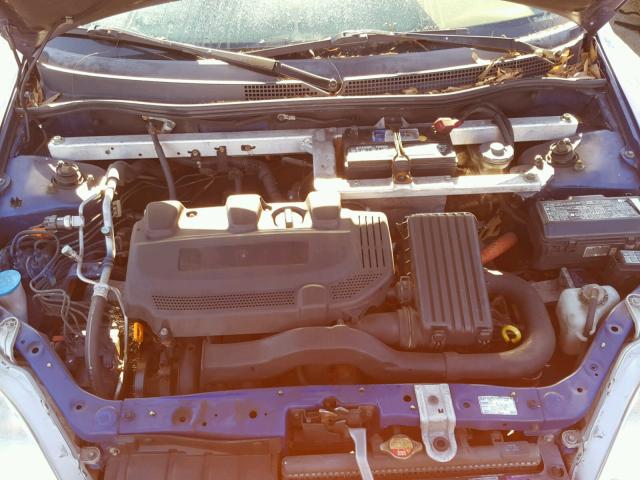 JHMZE14751T002492 - 2001 HONDA INSIGHT BLUE photo 7