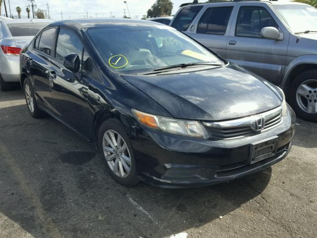 19XFB2F96CE300157 - 2012 HONDA CIVIC EXL შავი ფოტო 1