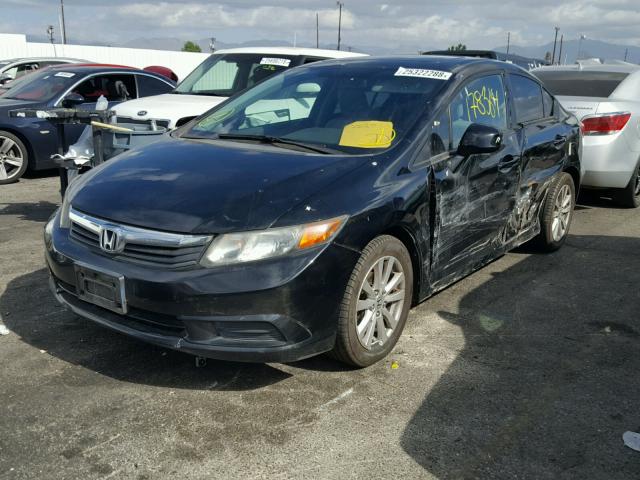 19XFB2F96CE300157 - 2012 HONDA CIVIC EXL შავი ფოტო 2