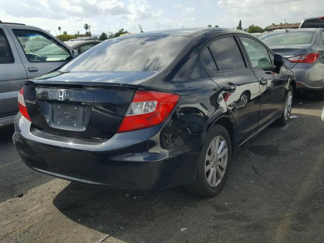 19XFB2F96CE300157 - 2012 HONDA CIVIC EXL შავი ფოტო 4