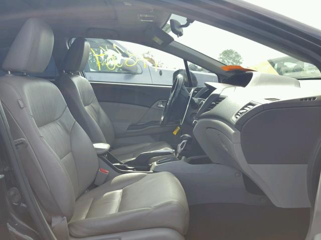 19XFB2F96CE300157 - 2012 HONDA CIVIC EXL შავი ფოტო 5