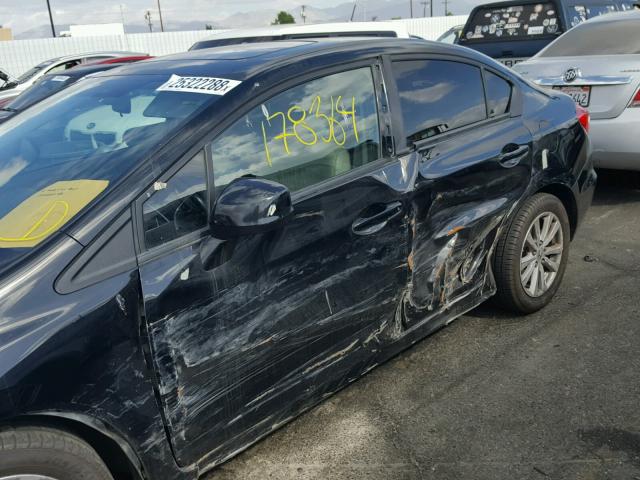 19XFB2F96CE300157 - 2012 HONDA CIVIC EXL შავი ფოტო 9