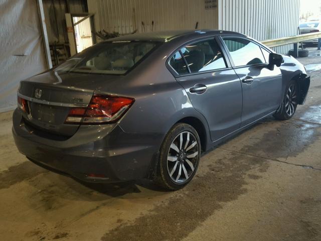 2HGFB2F90FH504978 - 2015 HONDA CIVIC EXL 银色 照片 4
