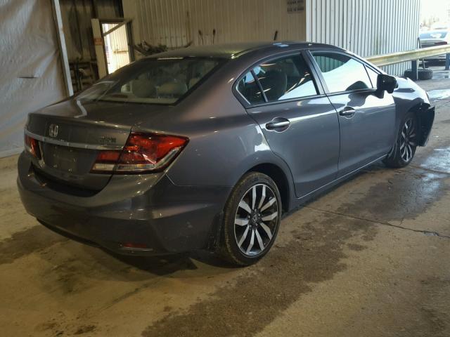 2HGFB2F90FH504978 - 2015 HONDA CIVIC EXL SILVER photo 4