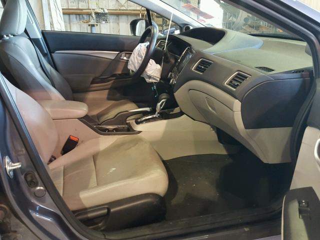 2HGFB2F90FH504978 - 2015 HONDA CIVIC EXL SILVER photo 5