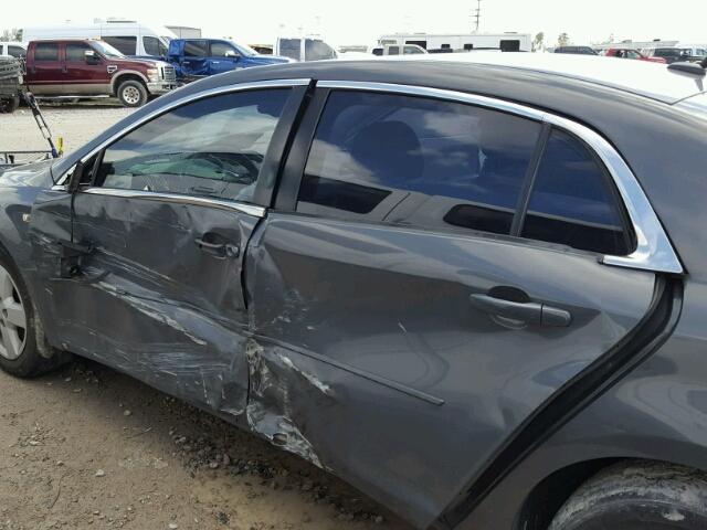 1G1ZG57B98F169460 - 2008 CHEVROLET MALIBU LS ნაცრისფერი ფოტო 9