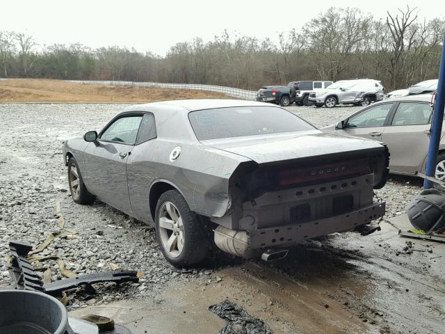 2C3CDYAGXCH189210 - 2012 DODGE CHALLENGER CHARCOAL photo 3