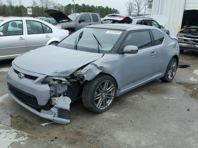 JTKJF5C79B3017141 - 2011 TOYOTA SCION TC GRAY photo 2