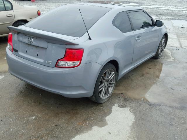 JTKJF5C79B3017141 - 2011 TOYOTA SCION TC GRAY photo 4