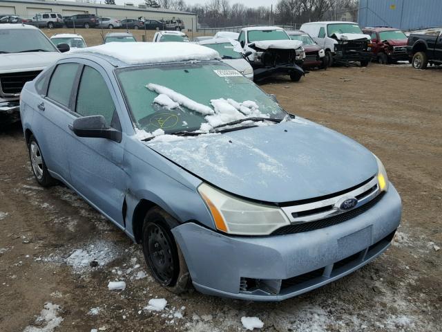 1FAHP34N48W187506 - 2008 FORD FOCUS S/SE BLUE photo 1