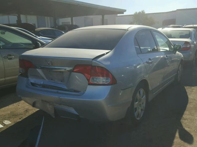 2HGFA16559H319663 - 2009 HONDA CIVIC LX SILVER photo 4