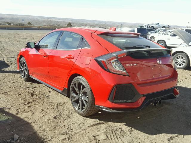 SHHFK7H41HU229464 - 2017 HONDA CIVIC SPOR RED photo 3