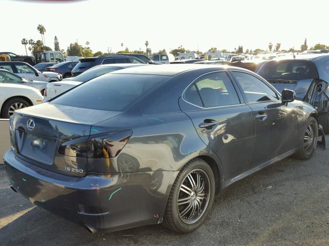 JTHBK262465013951 - 2006 LEXUS IS 250 CHARCOAL photo 4