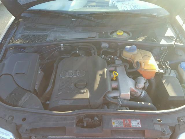 WAUDC68D31A136702 - 2001 AUDI A4 1.8T QU BLUE photo 7