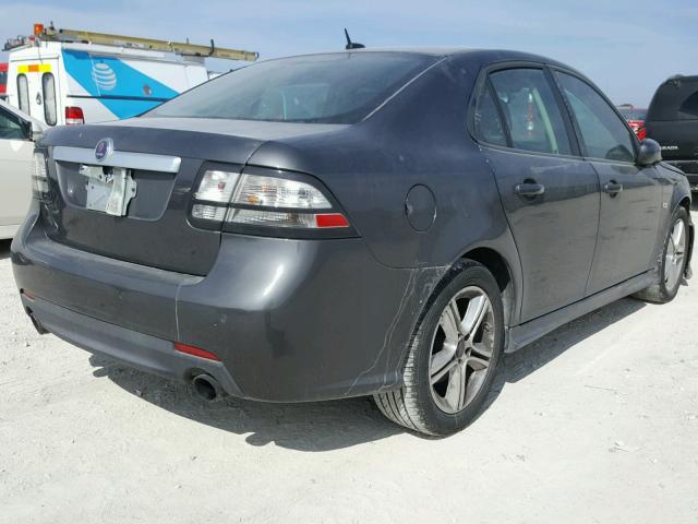 YS3FH47R091006931 - 2009 SAAB 9-3 AERO GRAY photo 4