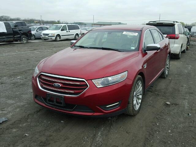 1FAHP2F88DG226099 - 2013 FORD TAURUS LIM RED photo 2