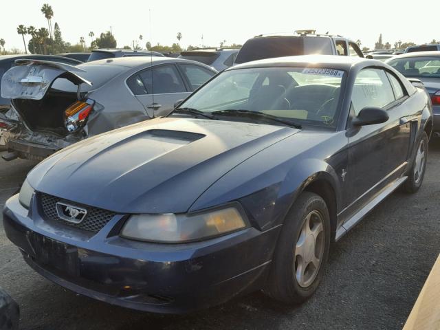 1FAFP40492F124256 - 2002 FORD MUSTANG BLUE photo 2