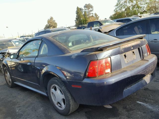 1FAFP40492F124256 - 2002 FORD MUSTANG BLUE photo 3