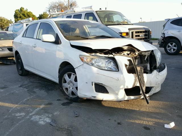 1NXBU4EE8AZ335411 - 2010 TOYOTA COROLLA BA WHITE photo 1