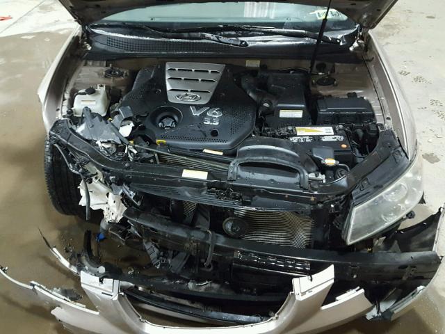 5NPEU46F47H175989 - 2007 HYUNDAI SONATA SE TAN photo 7