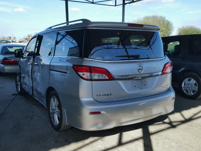 JN8AE2KP0B9009554 - 2011 NISSAN QUEST S SILVER photo 3