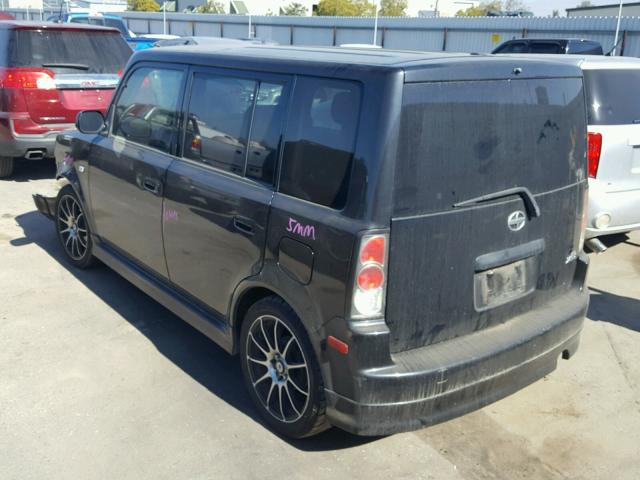 JTLKT334164093598 - 2006 TOYOTA SCION XB BLACK photo 3