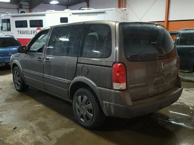 1GMDU03179D115240 - 2009 PONTIAC MONTANA SV BROWN photo 3