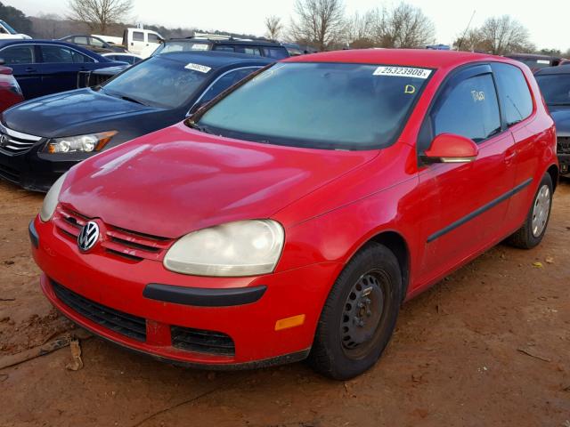 WVWBR71K47W274106 - 2007 VOLKSWAGEN RABBIT RED photo 2