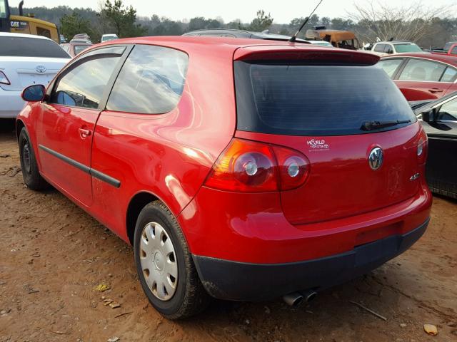 WVWBR71K47W274106 - 2007 VOLKSWAGEN RABBIT RED photo 3