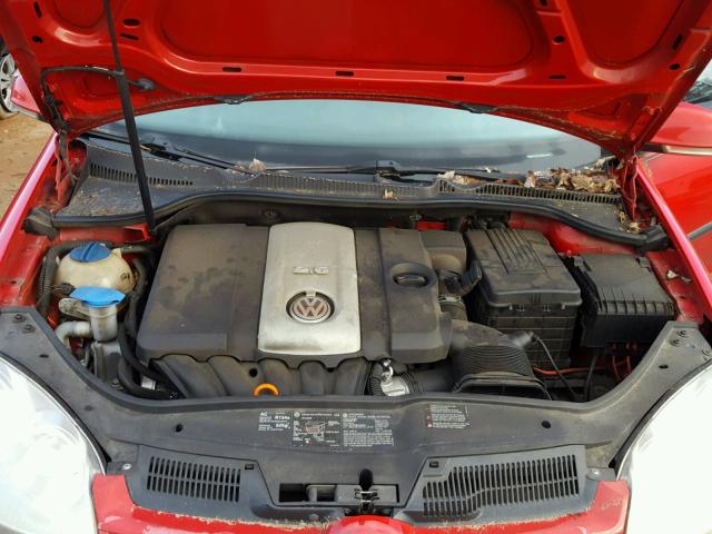 WVWBR71K47W274106 - 2007 VOLKSWAGEN RABBIT RED photo 7