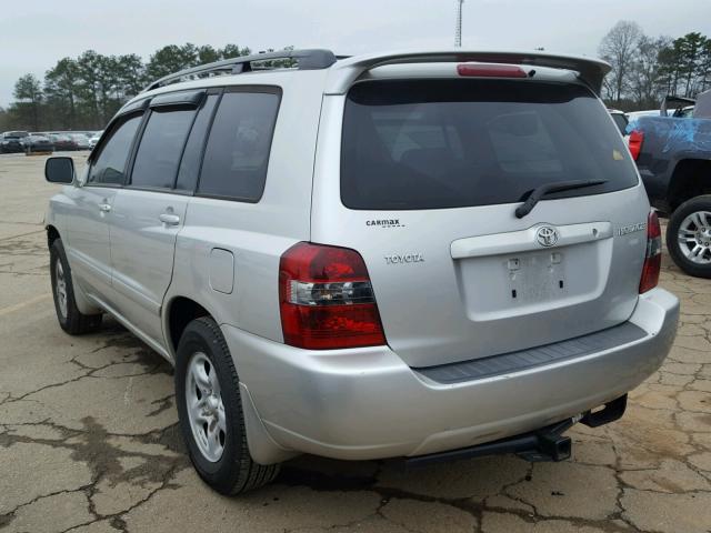 JTEGD21A870159909 - 2007 TOYOTA HIGHLANDER SILVER photo 3