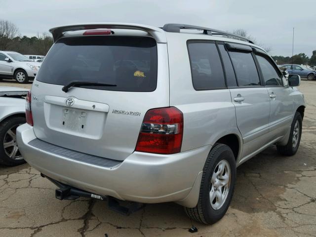 JTEGD21A870159909 - 2007 TOYOTA HIGHLANDER SILVER photo 4