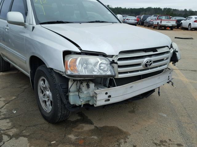 JTEGD21A870159909 - 2007 TOYOTA HIGHLANDER SILVER photo 9