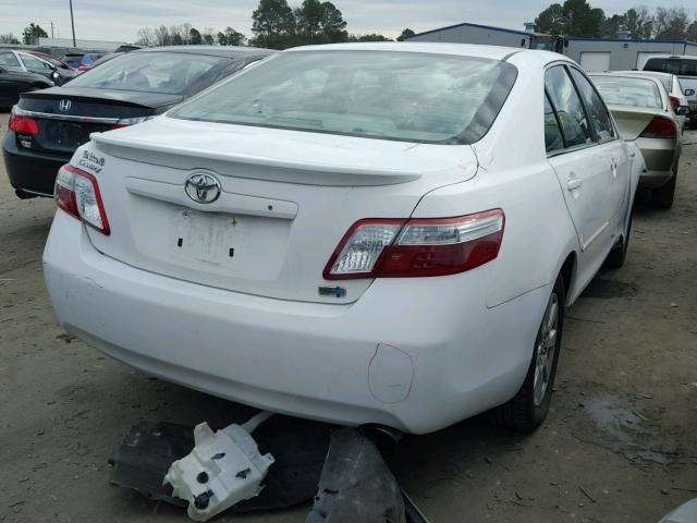 4T1BB46K89U103462 - 2009 TOYOTA CAMRY HYBR WHITE photo 4